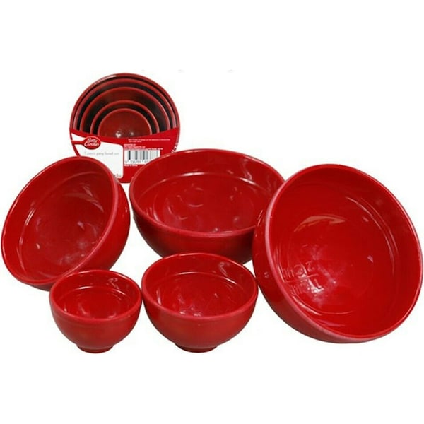 5pcs Kitchen Cooking Preparation Bowl Set Soup Bowls Rice Tableware Plastic
