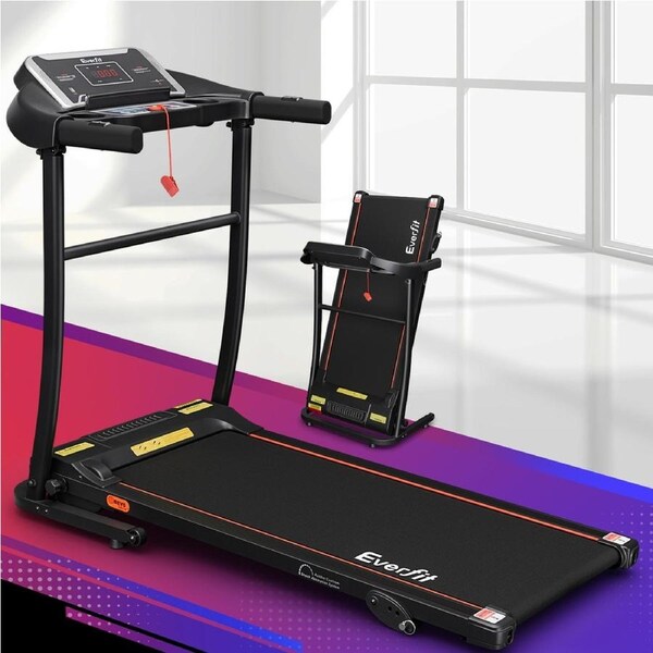 40cm Belt Everfit Incline Treadmill 3 in 1 Foldable Running Machine 1-12km/h Home Gym Fitness
