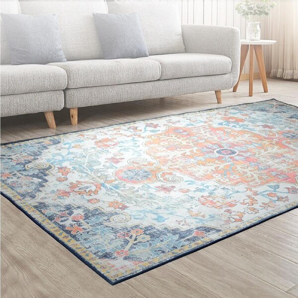 Artiss Floor Rug 200X290cm Large Washable Geometric Area Rug Modern Carpet Mat