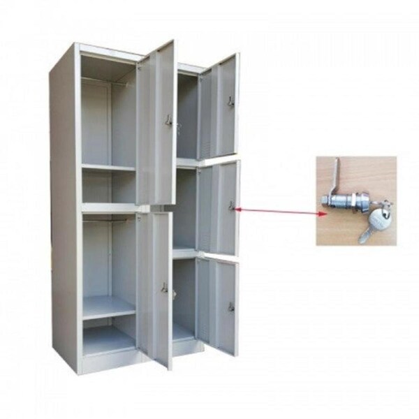 TCS Extra Large 5 Door Metal Steel Storage Locker Alloy Locks SCHOOL GYM OFFICE STAFF