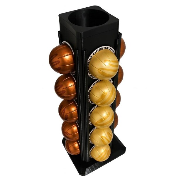 20 Pod Vertuo Coffee Holder for Nespresso Vertuo Pods - Black