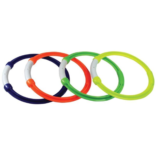 LAND AND SEA PALM BEACH - SET OF 4 POOL DIVE RINGS - BEACH SAND FUN