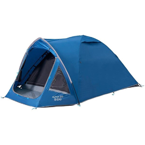 Vango Alpha 250 2 Person Camping & Hiking Tent - Moroccan Blue (VTE-AL250-Q)