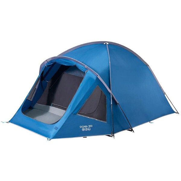 Vango Sigma 300 3 Person Camping & Hiking Tent - Moroccan Blue (VTE-SIG300-Q)