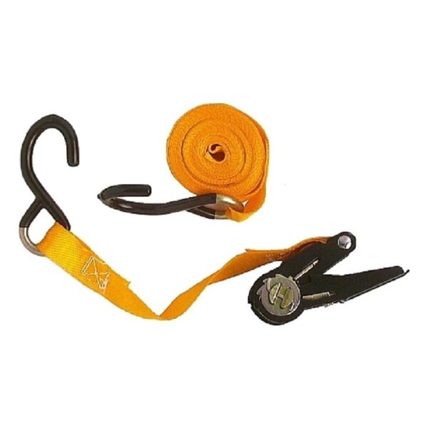 ANSCO 2PK RATCHET STRAPDOWN 25MM X 4.5M - CAMPING TIE DOWN STRAP (SD-701-2)