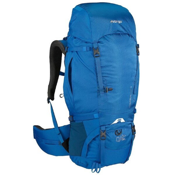 VANGO CONTOUR 50L + 10L HIKING TREKKING RUCKSACK BAG - COBALT (VRS-CO50S-NCOB)