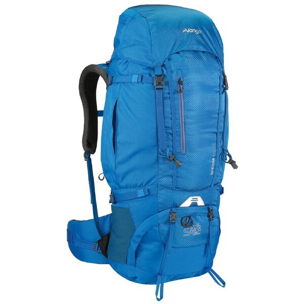 Vango Sherpa 60L + 10L 2.40kg Camping & Hiking Rucksack - Cobalt