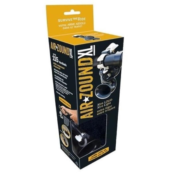 AIR ZOUND XL BIKE HORN - PET AIR RESERVOIR - HANDLE BAR MOUNTS (SAM-BKAZXL)