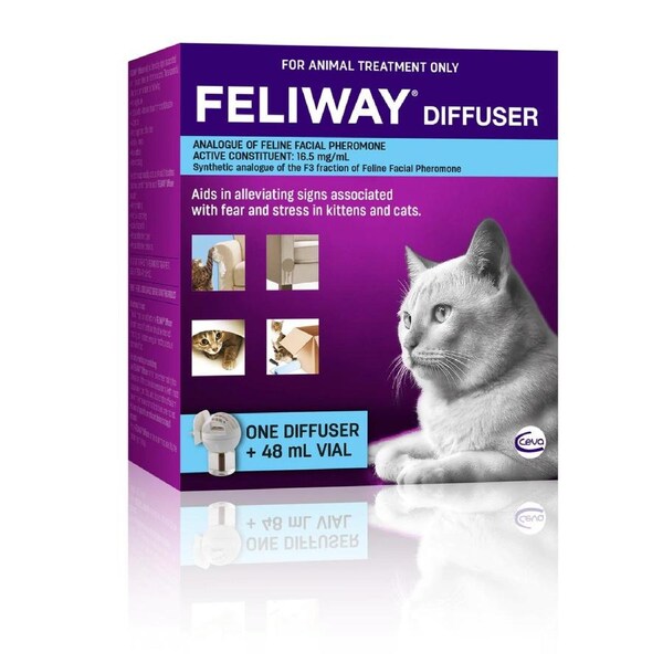 Feliway Fear & Stress Diffuser & Refill For Kittens & Cats 48ml