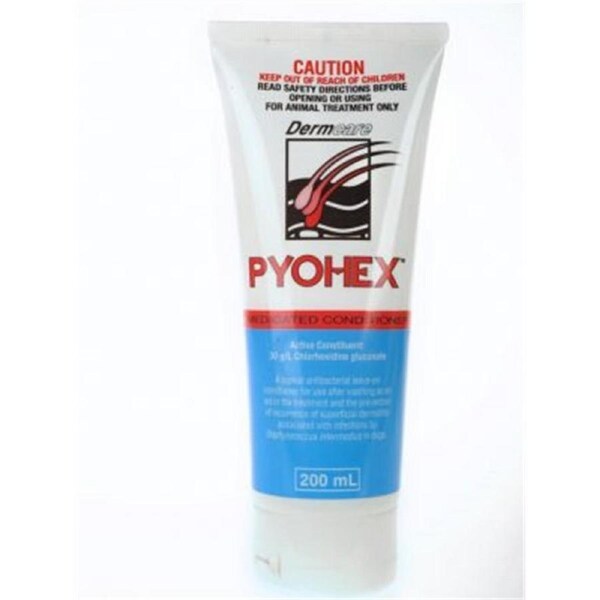 Dermcare Pyohex Medicated Dogs Treatment Conditioner 200ml