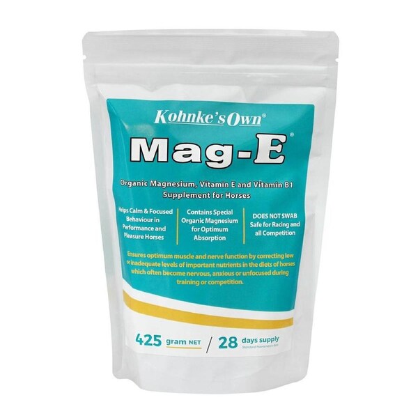 Kohnkes Own Mag-E Magnesium Vitamin E & B1 Horse Supplement 425g