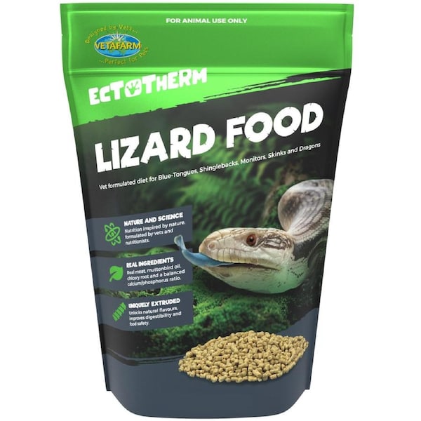 Vetafarm Ectotherm Lizard Food Complete Balanced Diet 1kg