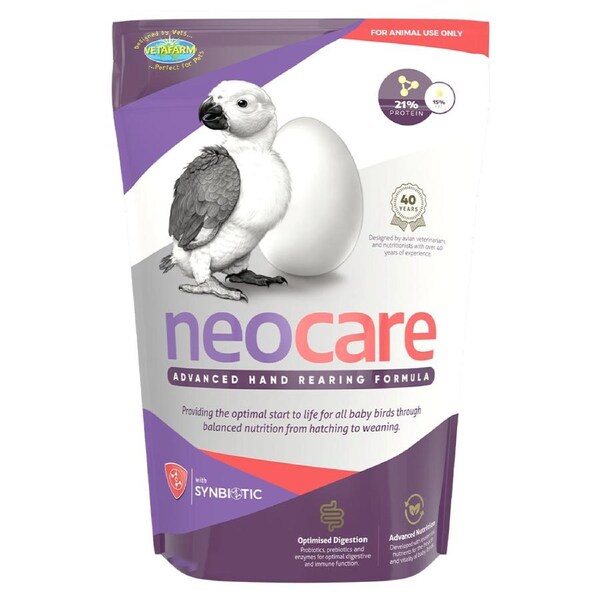 Vetafarm Neo Care Baby Bird Parrot Hand Rearing Formula Food 2.5kg