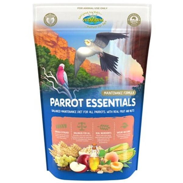 Vetafarm Parrot Essentials Extruded Pellet Bird Food 350g