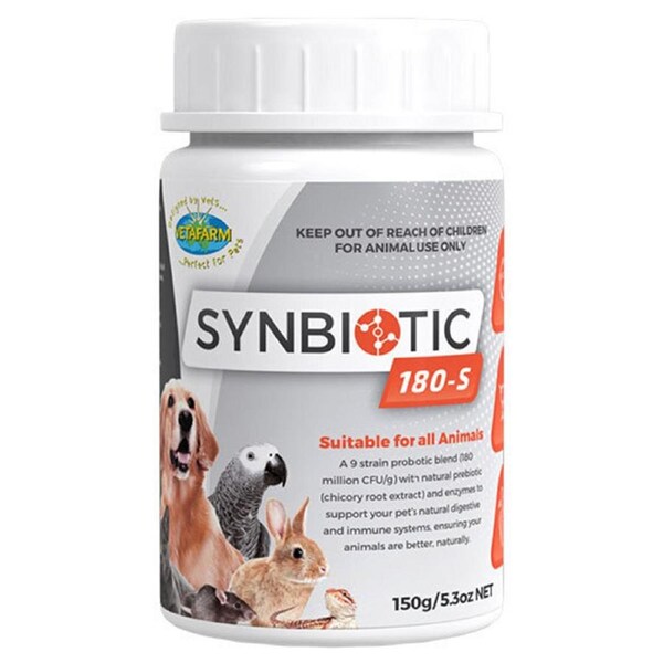 Vetafarm Synbiotic 180-S Diarrhoea Malabsorption Pet Bird Aid 150g