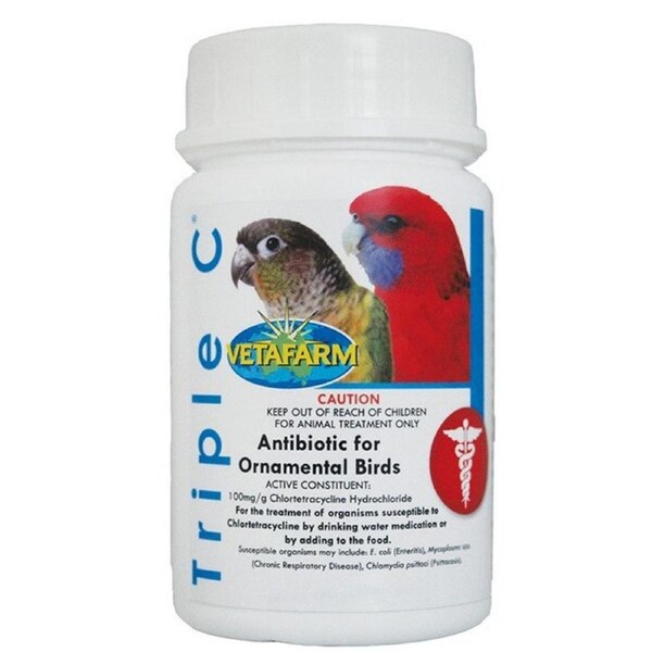 Vetafarm Triple C Broad Spectrum Antibiotic for Ornamental Birds 25g