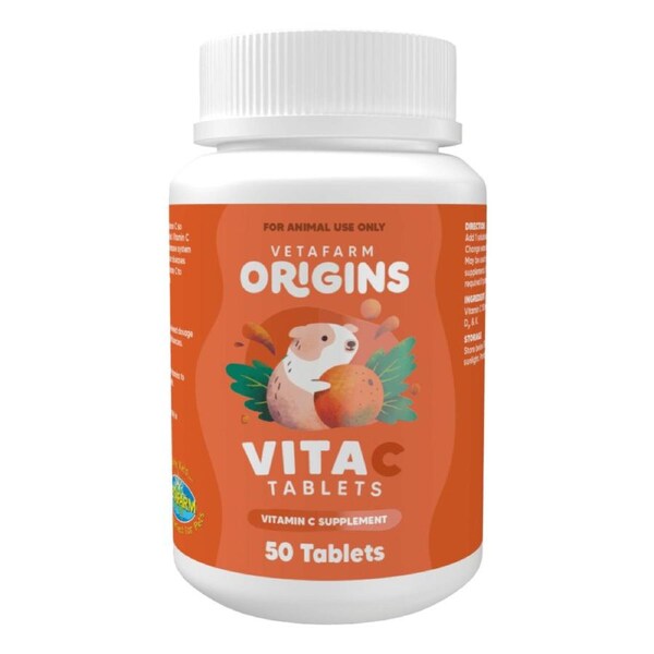 Vetafarm Vita C Plus Tablets for Guinea Pig Health 50 Pack