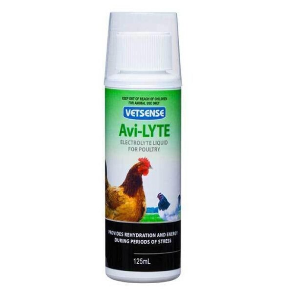 Vetsense Avi-Lyte Electrolyte Energy Supplement Chicken Poultry 125ml