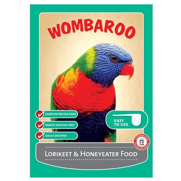Wombaroo Lorikeet and Honeyeater Nectar Bird Food 300g