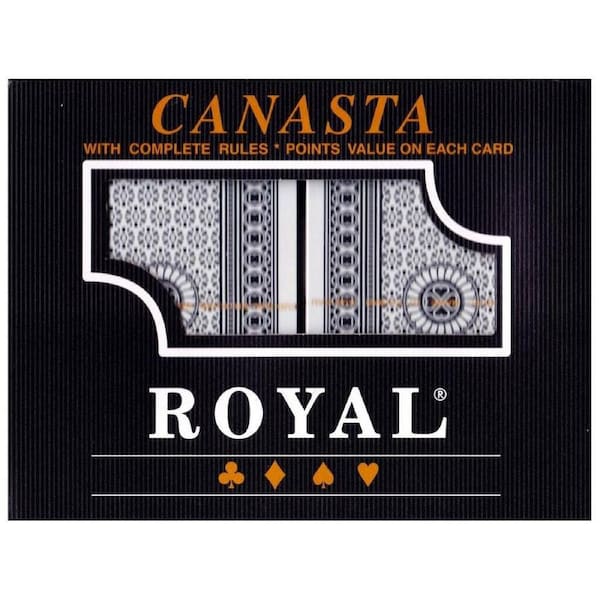 Royal Canasta Plastic Washable Playing Cards & Board Game