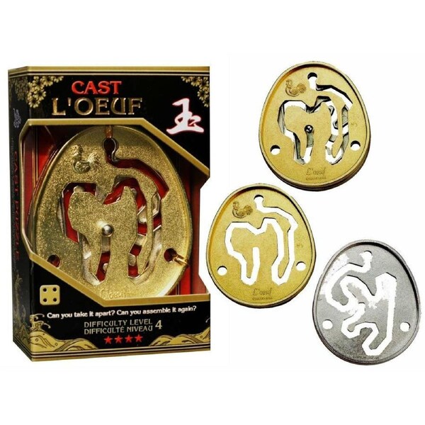 Hanayama L4 Metal Cast Puzzle L'oeuf