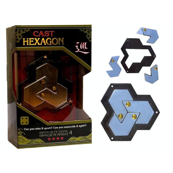 Hanayama L4 Metal Cast Puzzle Hexagon