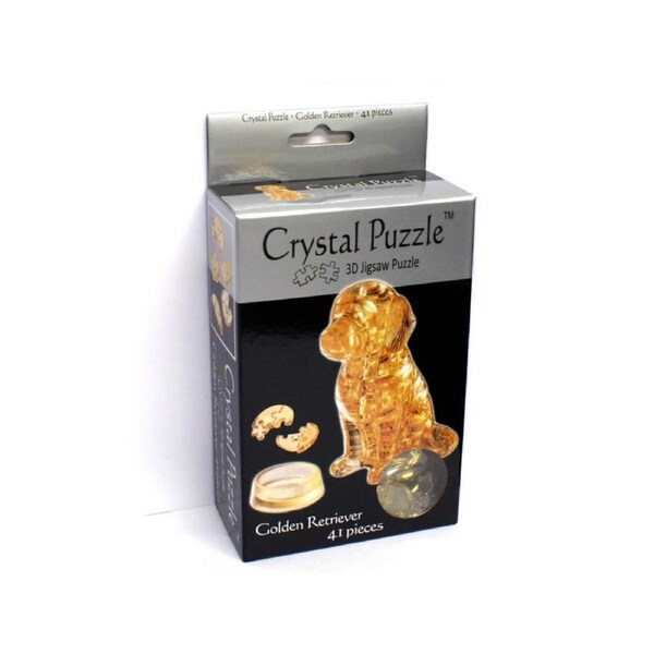 3D GOLDEN RETRIEVER CRYSTAL PZ (VEN901181)