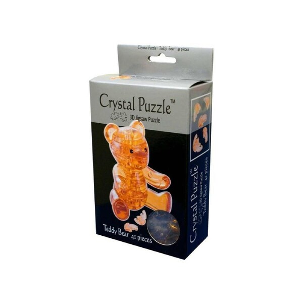3D Brown Teddy Crystal Jigsaw Puzzle