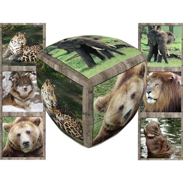 V-Cube Wild Animals 2x2 Pillow Twisty Cube Puzzle