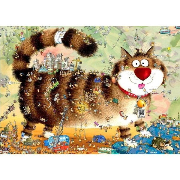 Degano, Cat's Life Jigsaw Puzzle 1000 Pieces