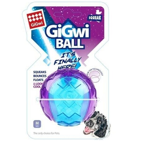 Gigwi Transparent Dog Squeaker Ball Toy Small Pack