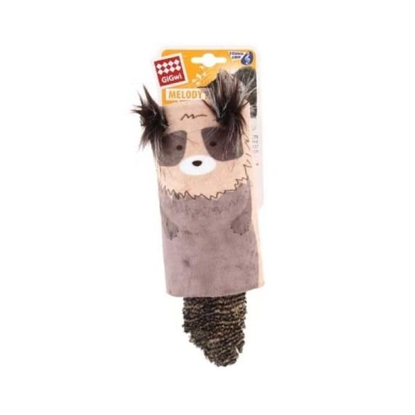 Gigwi Melody Chaser Tube Racoon Interactive Cat Toy