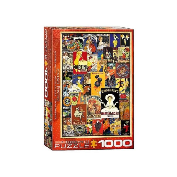 Eurographics Puzzle Variety Vintage Posters Board Game 1000pcs