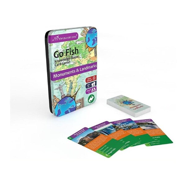 The Purple Cow Go Fish Monuments & Landmarks Card Game