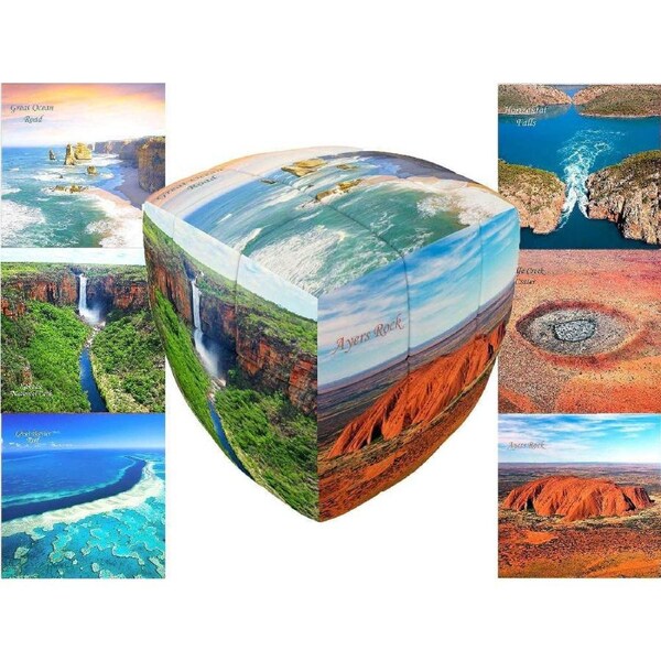 Vcube Australian Nature 3x3 Pillow Cube Puzzles Brain Teaser Puzzle