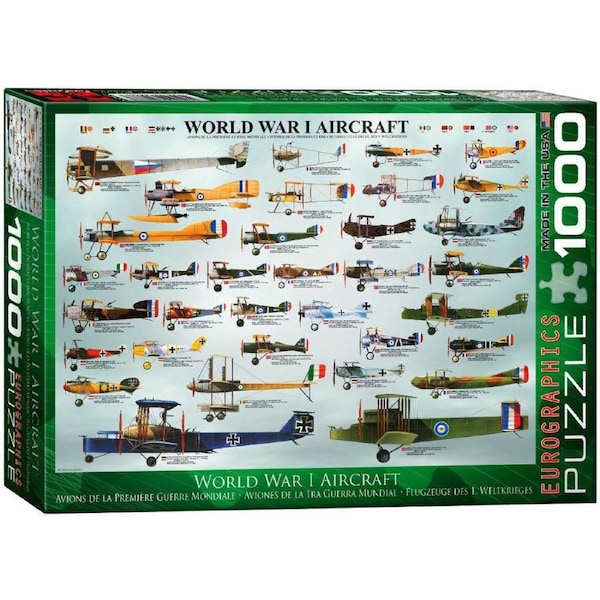 Eurographics WWI Aircraft Kid Toys Jigsaw Puzzle 1000 Piece