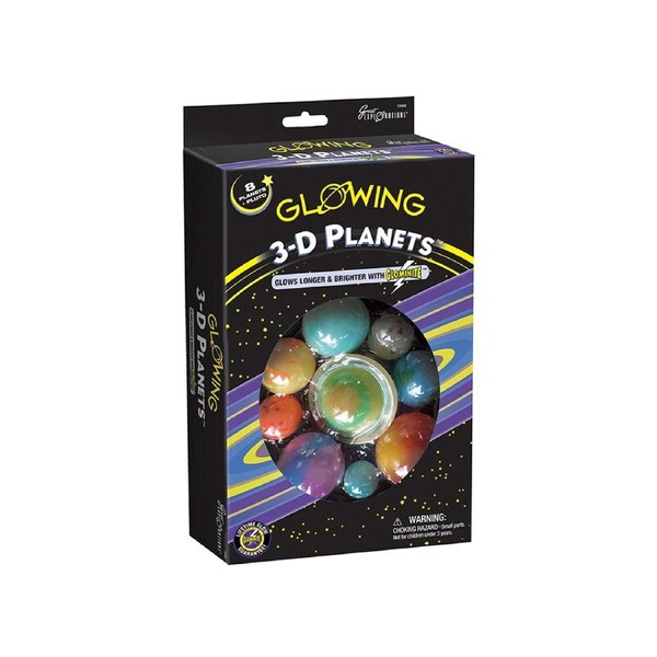 Great Explorations Glowing 3d Planets 8pc Craft Set