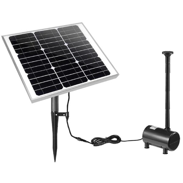 100W Solar Powered Fountain Water Pump for Birdbath Fish Pond Garden Pool