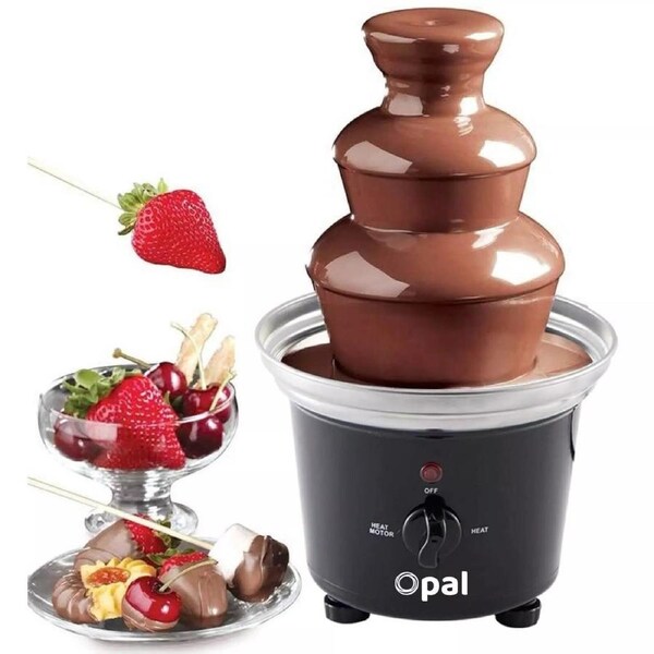 3 tier Stainless Steel Chocolate Fondue Fountain For Dipping