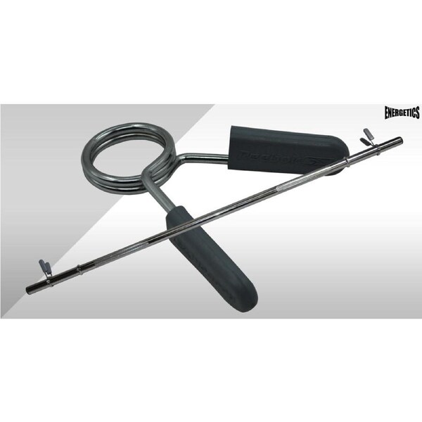 140cm - 28mm Diameter Hollow Barbell Bar With 2 Spring Collars - Max Load 70kg