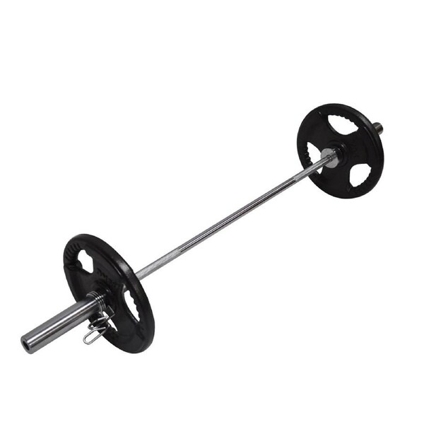 39KG Weight Set 150cm Olympic Barbell Bar 30KG Weight Plate FREE Spring Collar