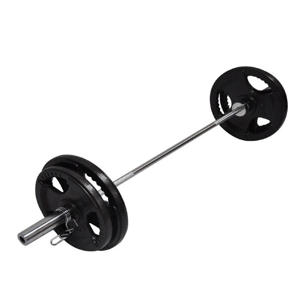 79KG Weight Set 150cm Olympic Barbell Bar 70KG Weight Plate FREE Spring Collar