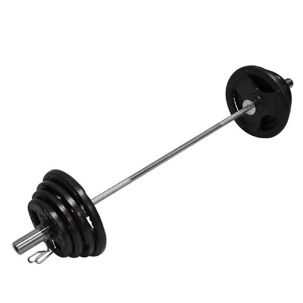 114KG Weight Set 150cm Olympic Barbell Bar 95KG Weight Plate FREE Spring Collar
