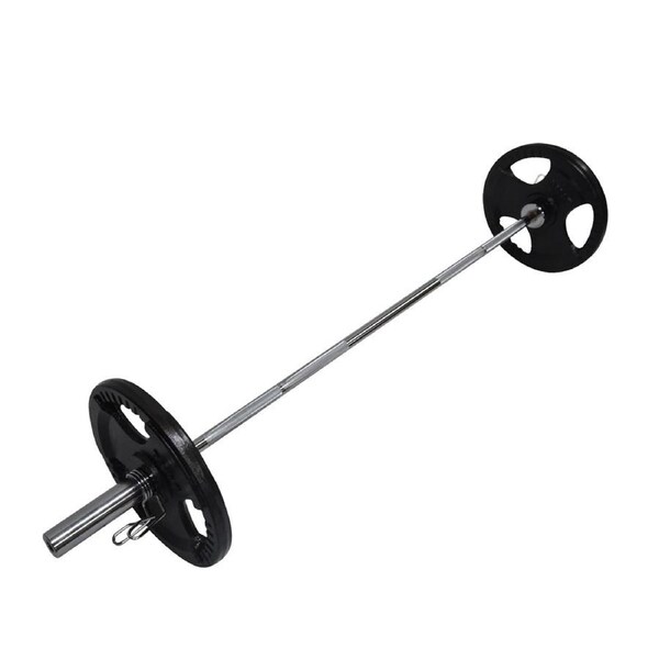 52KG Weight Set 180cm Olympic Barbell Bar 40KG Weight Plate FREE Spring Collar