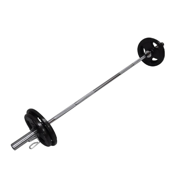 47KG Total - 180cm OLYMPIC BARBELL BAR WEIGHT SET - A PAIR FREE SPRING COLLARS