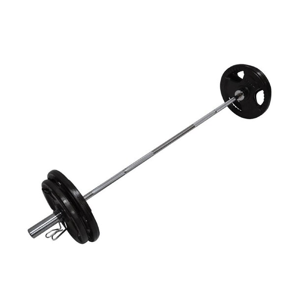 82KG Total - 180cm OLYMPIC BARBELL BAR WEIGHT SET - A PAIR FREE SPRING COLLARS