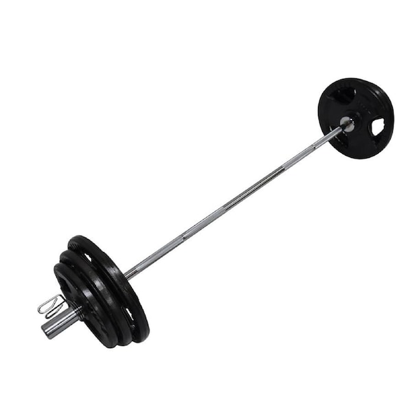 102KG Total - 180cm OLYMPIC BARBELL BAR WEIGHT SET - A PAIR FREE SPRING COLLAR