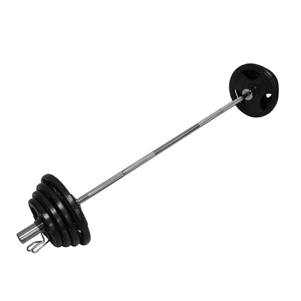 87KG Total - 180cm OLYMPIC BARBELL BAR WEIGHT SET - A PAIR FREE SPRING COLLAR
