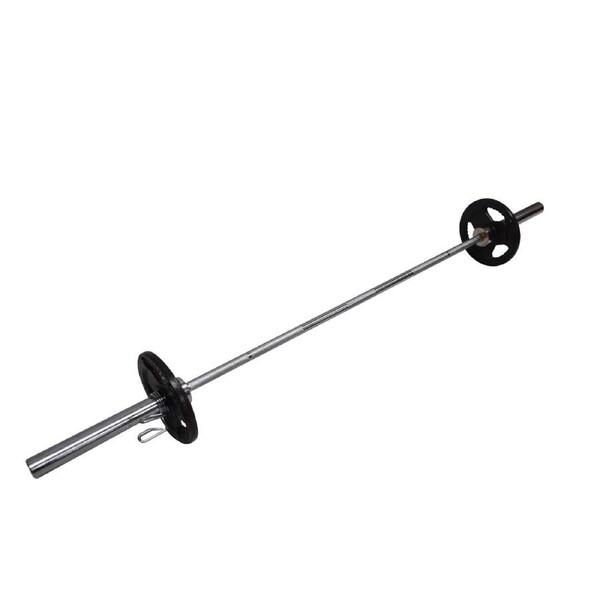 220cm Olympic Barbell Bar Weight Set - 5kg x 2 Weight Plate Free Spring Collars
