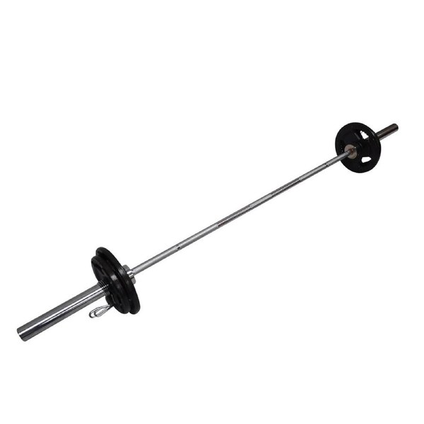 Total 41kg - 220cm Olympic Barbell Bar Weight Set - a Pair Free Spring Collars